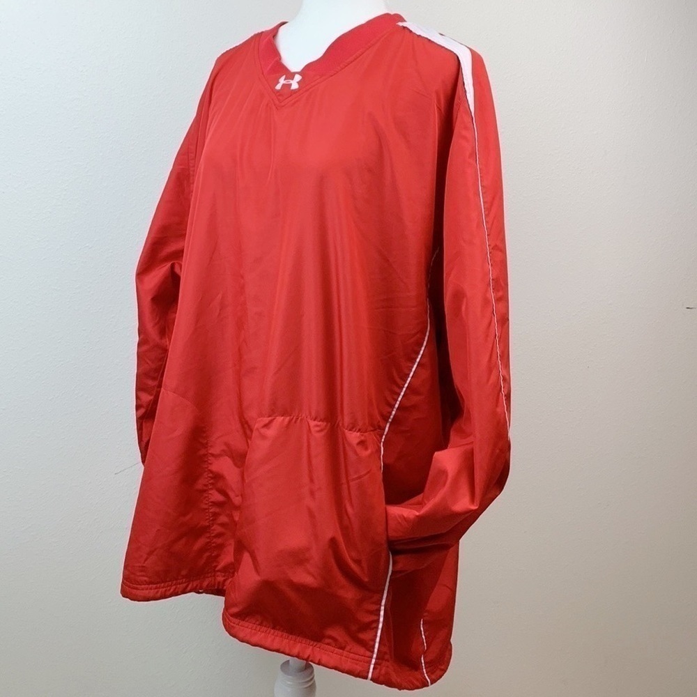 Under Armour pull on breathable lined pull cord waist windbreaker zipper pockets